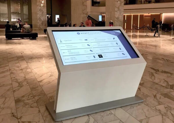 Our dynamic signage software allows the Hyatt Regency Hotel to direct customers to meeting rooms, seminars and conferences through a signage system.